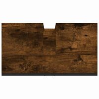 Badkamerkast 60x33x60 cm bewerkt hout gerookt eikenkleurig 8