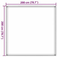 Tenttapijt 200x200 cm antracietkleurig 7