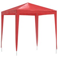 Partytent 200 x 200 x 240 cm Rood PE en staal 2