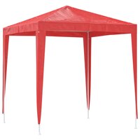 Partytent 200 x 200 x 240 cm Rood PE en staal 5