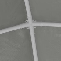 Partytent 200 x 200 x 240 cm Lichtgrijs PE en staal 7