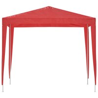 Partytent 250 x 250 x 240 cm Rood PE en staal 4