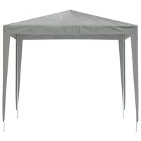 Partytent 250 x 250 x 240 cm Lichtgrijs PE en staal 3