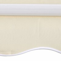 Luifel gemotoriseerd uitschuifbaar 400 cm cr&egrave;me 2