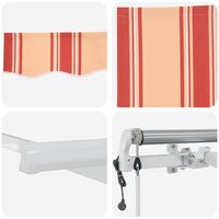 Elektrisch Uittrekbaar Zonnescherm Geel en Oranje 300 x 250 cm 8