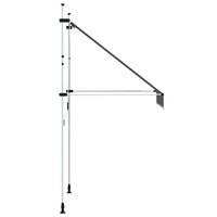 Luifel handmatig uittrekbaar 150 cm antraciet 4
