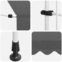 Luifel handmatig uittrekbaar 250 cm antraciet 7