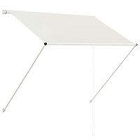 Luifel uittrekbaar 150x150 cm cr&egrave;me 2
