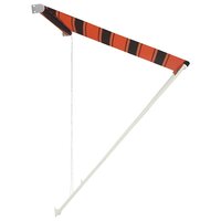 Luifel uittrekbaar 200x150 cm oranje en bruin 4