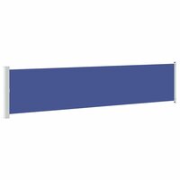 Tuinscherm uittrekbaar 140x600 cm blauw 2