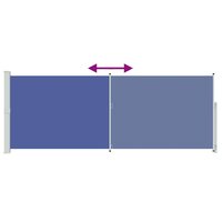 Tuinscherm uittrekbaar 180x500 cm blauw 7