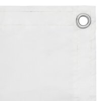 Balkonscherm 75x500 cm oxford stof wit 2