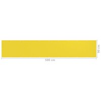 Balkonscherm 90x500 cm HDPE geel 5