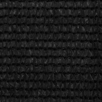Balkonscherm 75x500 cm HDPE zwart 2