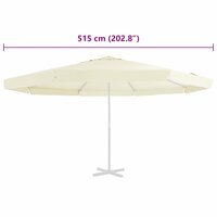 Vervangingsdoek voor parasol 515 cm zandkleurig 5