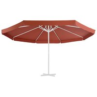 Vervangingsdoek voor parasol 500 cm terracottakleurig 3