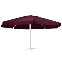 Vervangingsdoek voor parasol 610 cm bordeauxrood 2