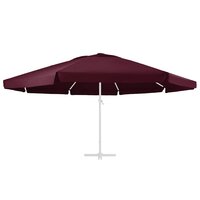 Vervangingsdoek voor parasol 610 cm bordeauxrood 3
