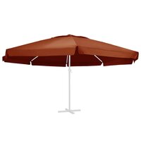 Vervangingsdoek voor parasol 610 cm terracottakleurig 2