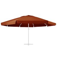 Vervangingsdoek voor parasol 610 cm terracottakleurig 3