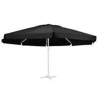 Vervangingsdoek voor parasol 610 cm zwart 2