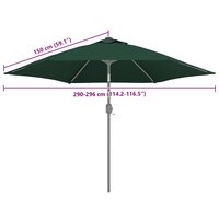 Vervangingsdoek voor parasol 300 cm groen 7