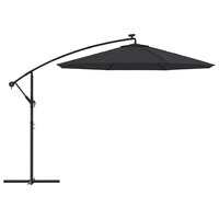 Vervangingsdoek voor zweefparasol 300 cm zwart 5