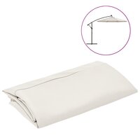 Vervangingsdoek voor zweefparasol 350 cm zandwit 2