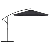 Vervangingsdoek voor zweefparasol 350 cm zwart 5