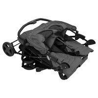 Tweeling kinderwagen staal donkergrijs 7