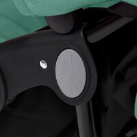 Tweeling kinderwagen staal groen 10