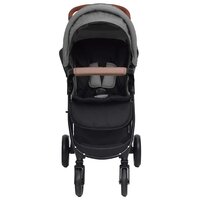 Kinderwagen 3-in-1 staal lichtgrijs 4