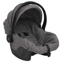 Kinderwagen 3-in-1 staal lichtgrijs 8
