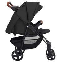 Kinderwagen 3-in-1 staal antracietkleurig 5