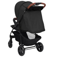 Kinderwagen 3-in-1 staal antracietkleurig 10