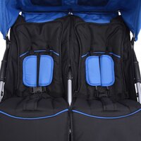 Tweelingwagen staal rood en zwart 8