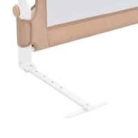 Bedhekje peuter 120x42 cm polyester taupe 6
