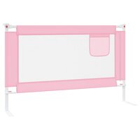 Bedhekje peuter 120x25 cm stof roze 5