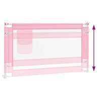 Bedhekje peuter 140x25 cm stof roze 6
