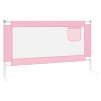 Bedhekje peuter 150x25 cm stof roze 5