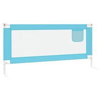 Bedhekje peuter 200x25 cm stof blauw 5