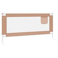 Bedhekje peuter 190x25 cm stof taupe 5