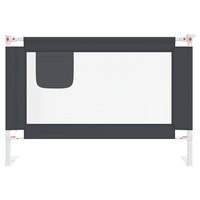 Bedhekje peuter 100x25 cm stof donkergrijs 3