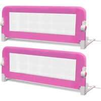 Kinderbedhekjes 2 st 102x42 cm roze 2