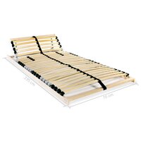 Lattenbodem met 28 latten 7 zones 70x200 cm 8