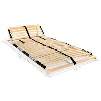 Lattenbodems 2 st met 28 latten 7 zones 70x200 cm 7
