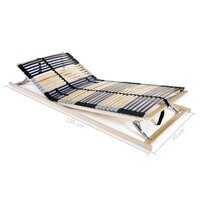 Lattenbodems 2 st met 42 latten 7 zones 70x200 cm 8