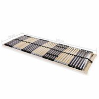 Lattenbodems 2 st met 42 latten 7 zones 70x200 cm 7