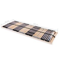 Lattenbodems 2 st met 42 latten 7 zones 90x200 cm 7