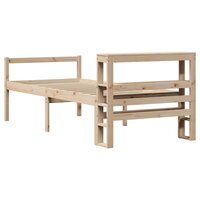 Seniorenbed met hoofdbord massief grenenhout 75x190 cm 7